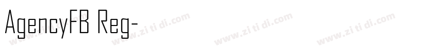 AgencyFB Reg字体转换